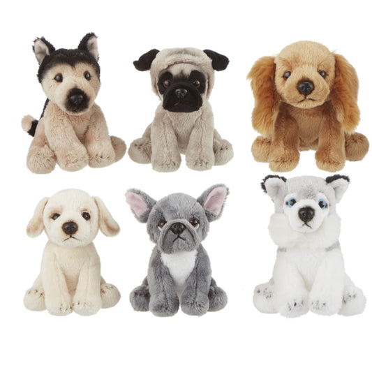 Ganz Mini Dog Heritage Collection:  German Shepard, Pug, Cocker Spaniel, Husky, Yellow Lab, French Bulldog