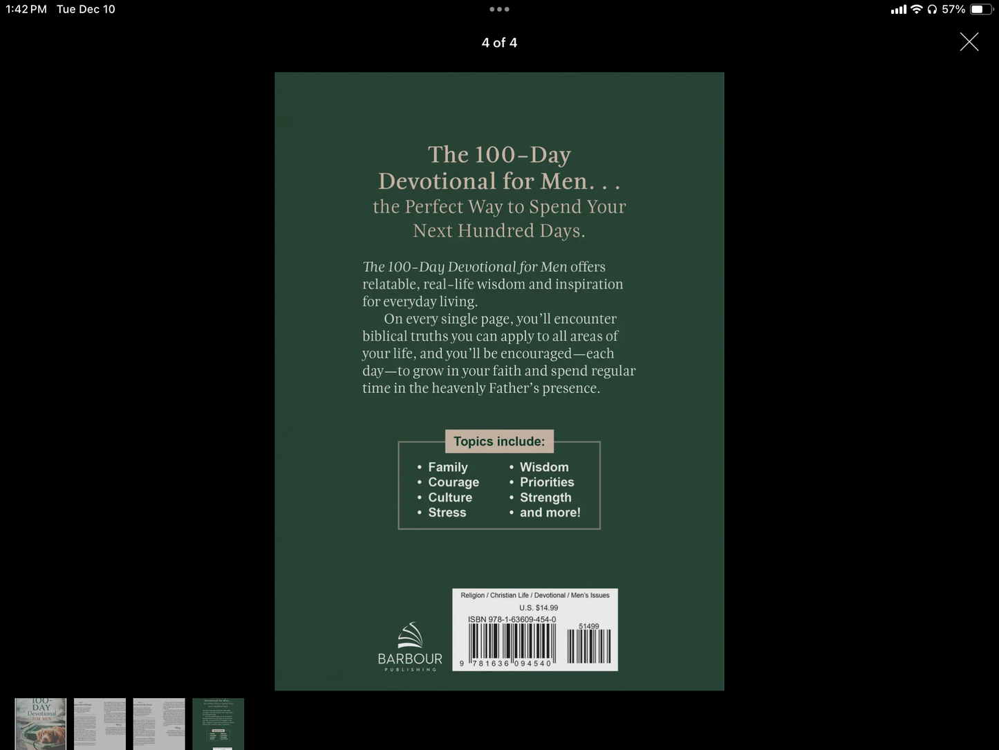 The 100-Day Devotional for Men