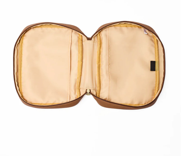 Bible Cover - Camel Faux Leather - Mary Square