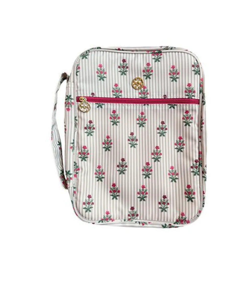 Bible Cover - Cottage Stripes - Mary Square