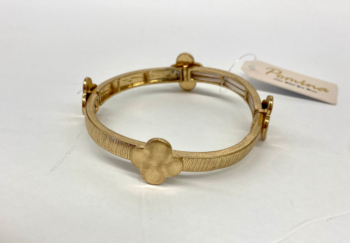 Stretch Bangle Clover Bracelet