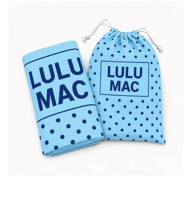 LULU MAC Blue/Navy Dot XL Beach Towel