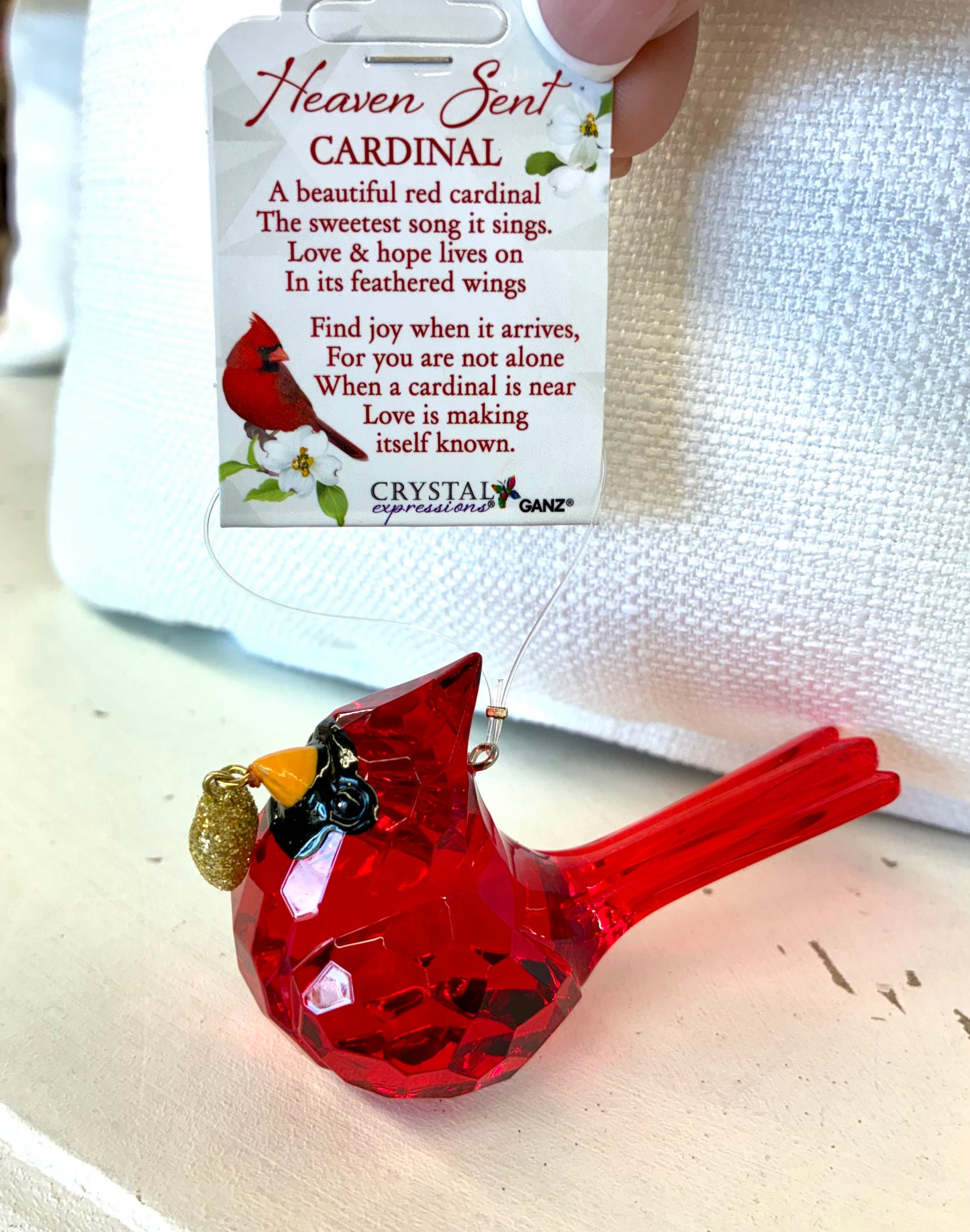 Heaven Sent Cardinal Figurine/Ornament