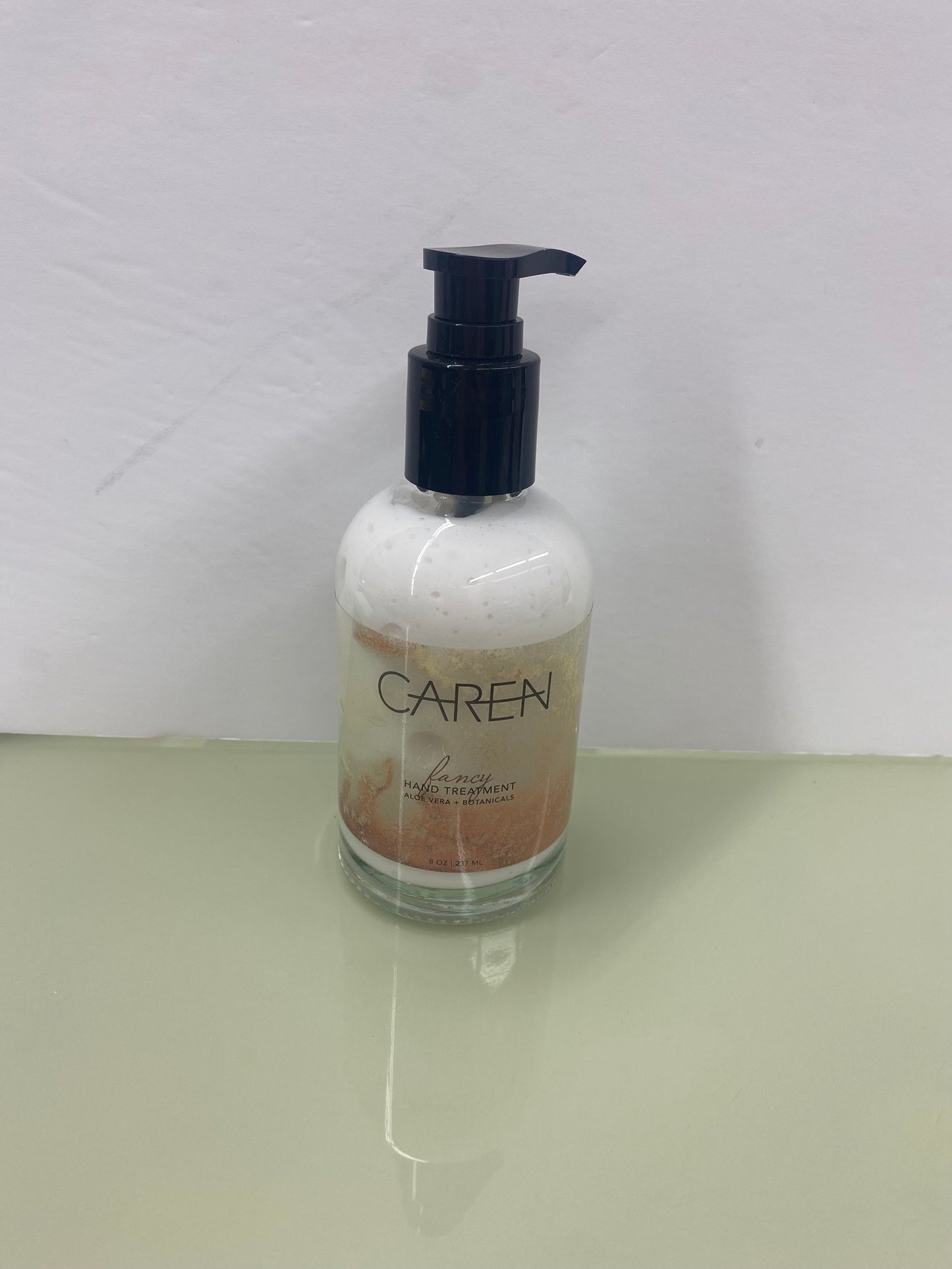 Caren Hand Treatment Glass Pump 8 oz.