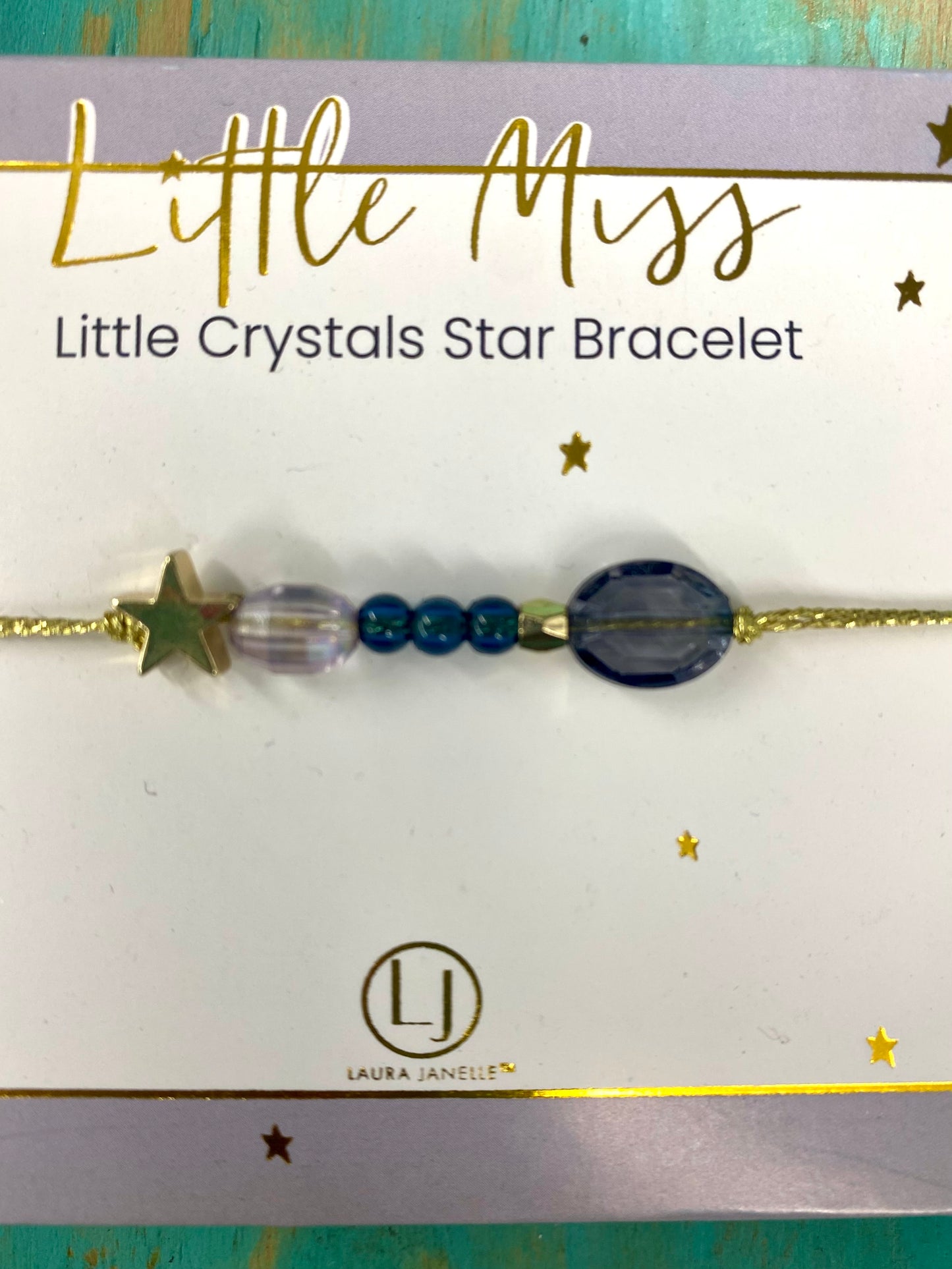 Little Miss Little Crystals Butterfly or Star Bracelet / Laura Janelle