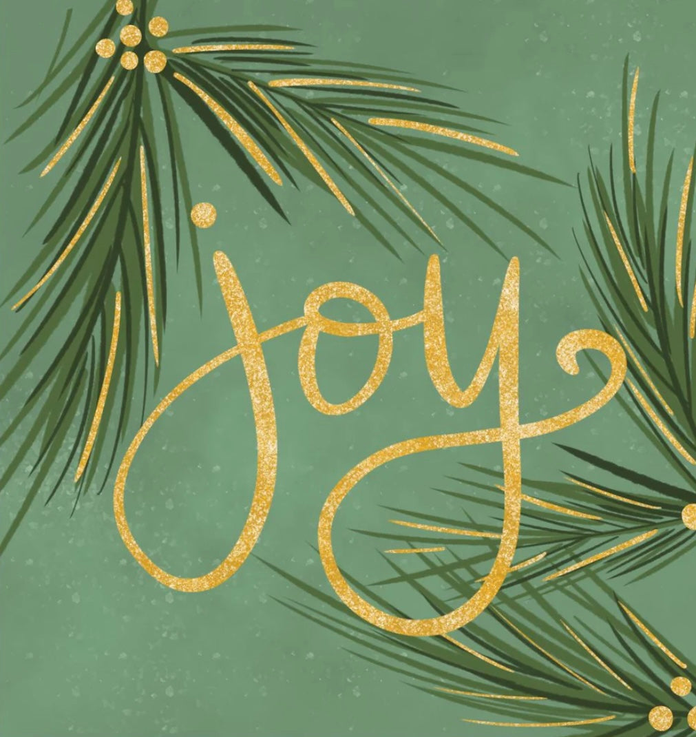 Haley Joy Pine Gold Berries Square Pillow Swap - Luckybird