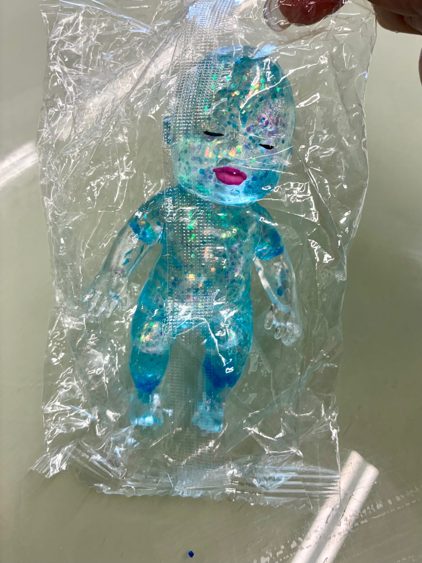 Glitter Baby Squishy 4.5” Tall