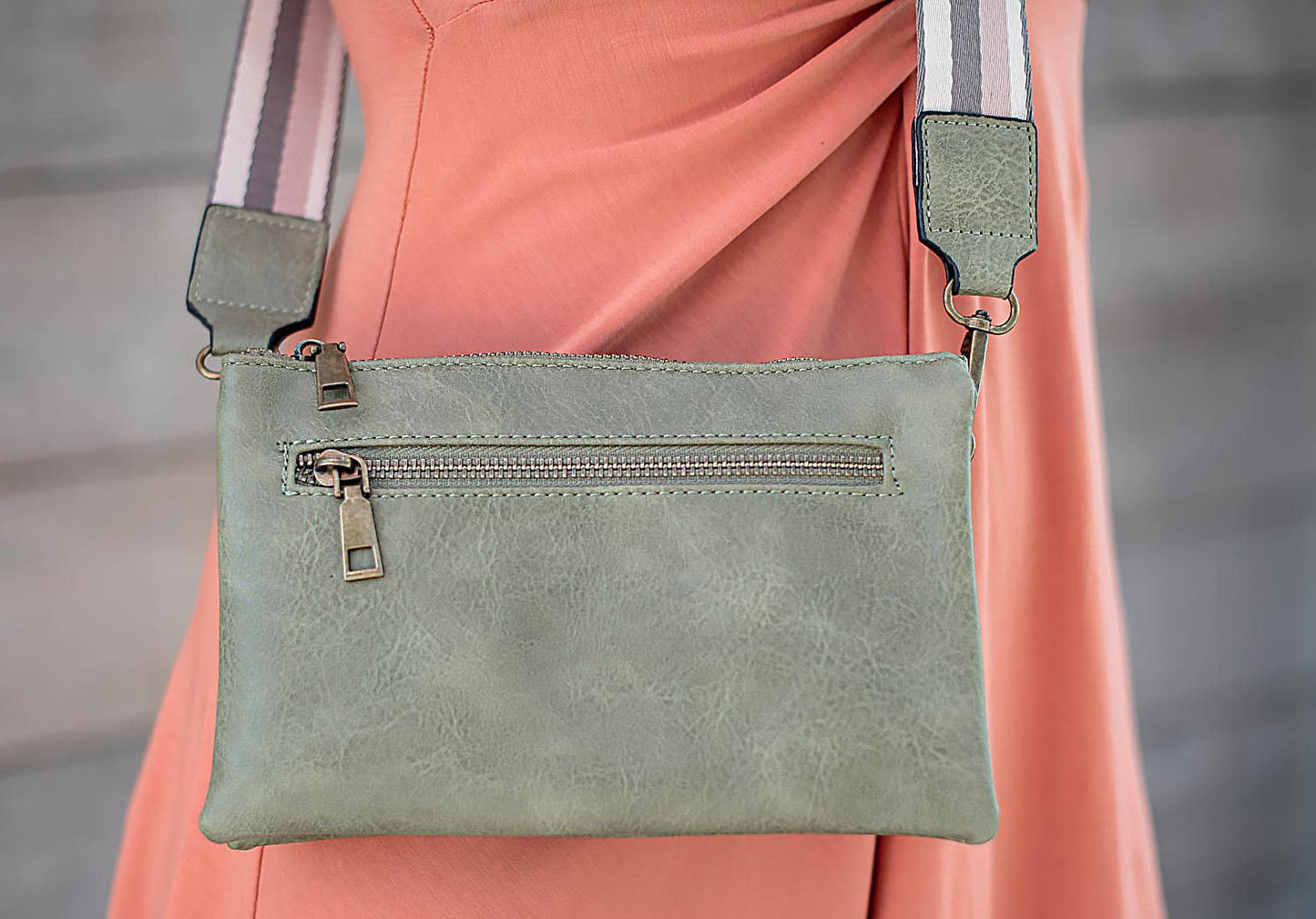 Chloe 3317 cross body or wristlet: Rose Gold - Liz Soto