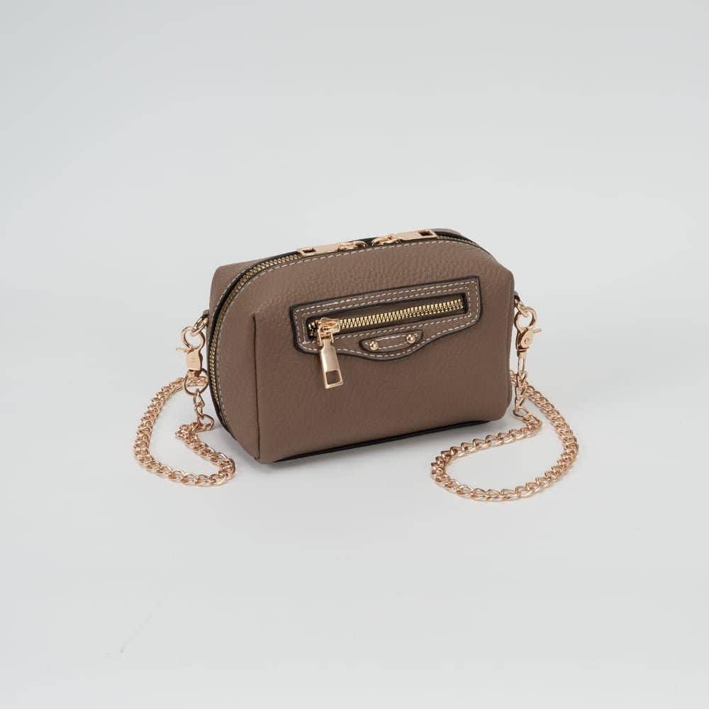 Mia Mini Crossbody with Gold Link Chain