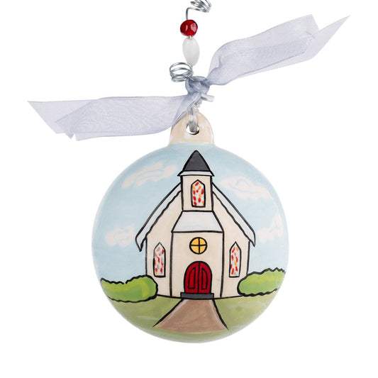 Just Married Church Ornament- Christmas Décor