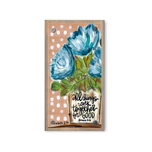 All Things Work Together Driftwood Happy Block