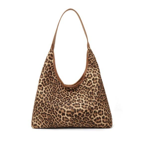 Gina Hobo Shoulder Bag: Leopard