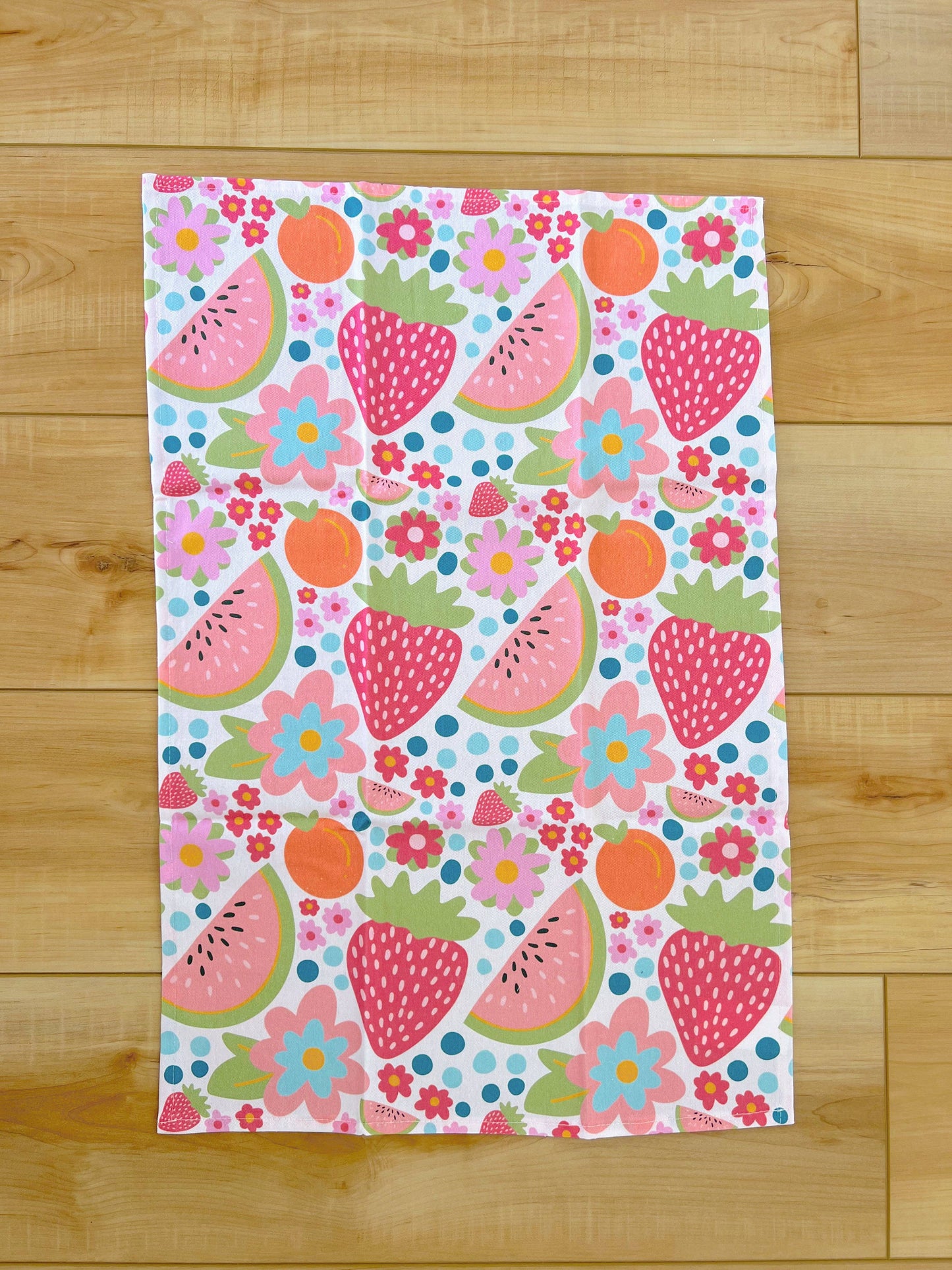 Cotton Tea Towel - Farmers Market *new and improved*