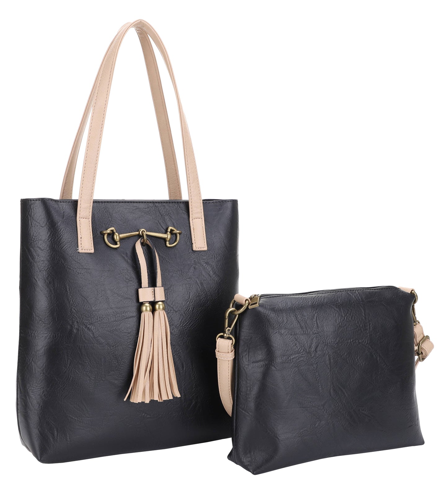 Liz Soto Jane 3272 two in one tote: Denim / Vegan leather / Two in one tote