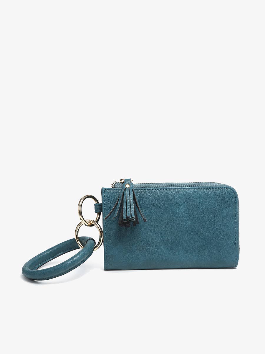 Liv Bangle Wristlet/Wallet  : Peacock