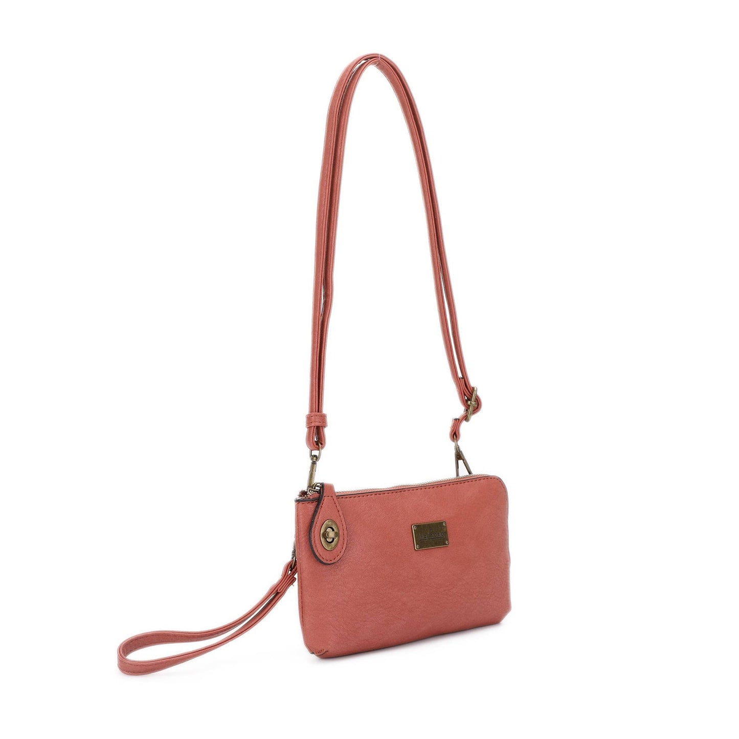 Tina 3307 cross-body, wallet, cell phone and wristlet: Grey / Cross body