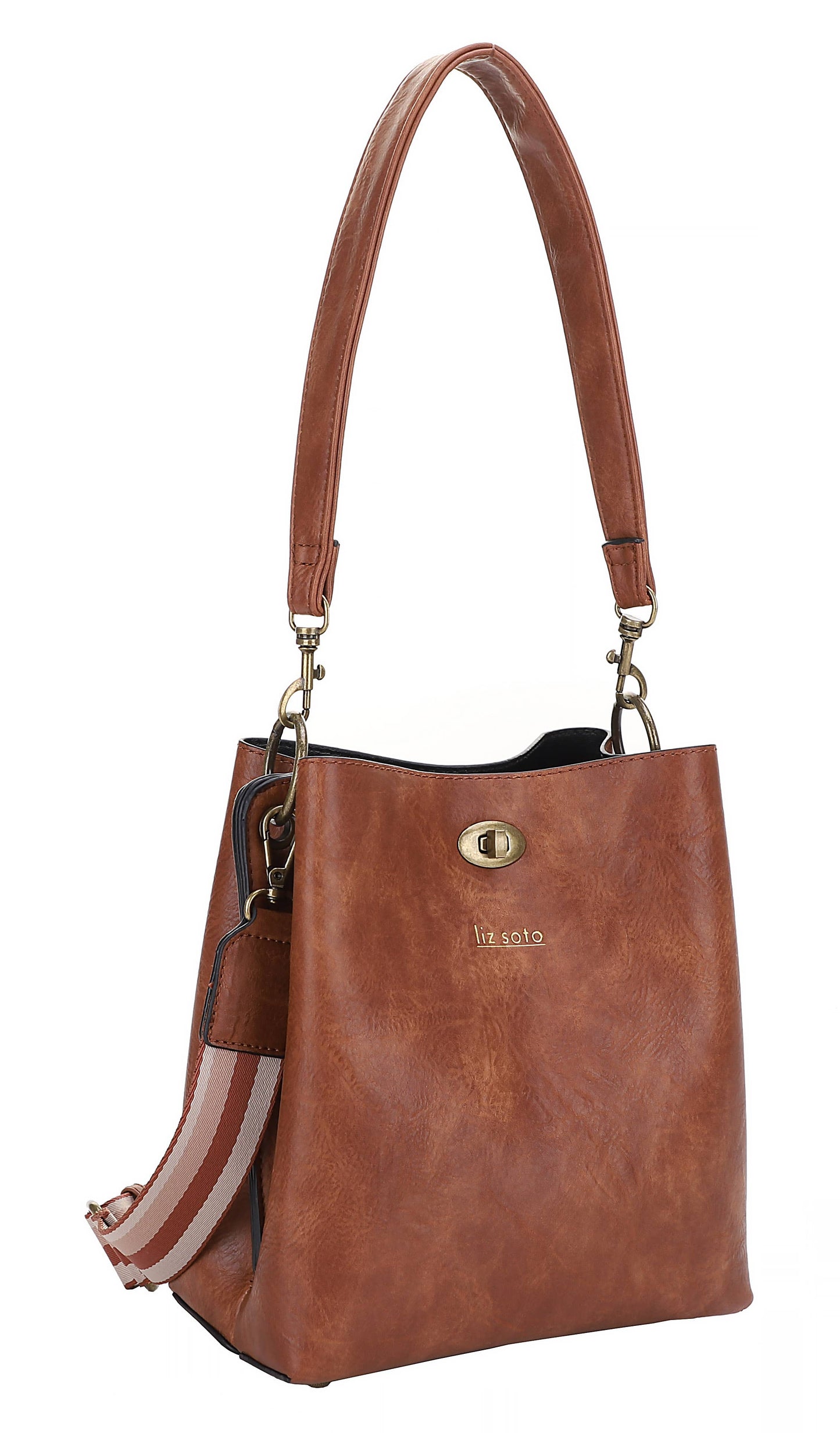 Liz Soto Lola 3316 cross body/bucket bag: Blue