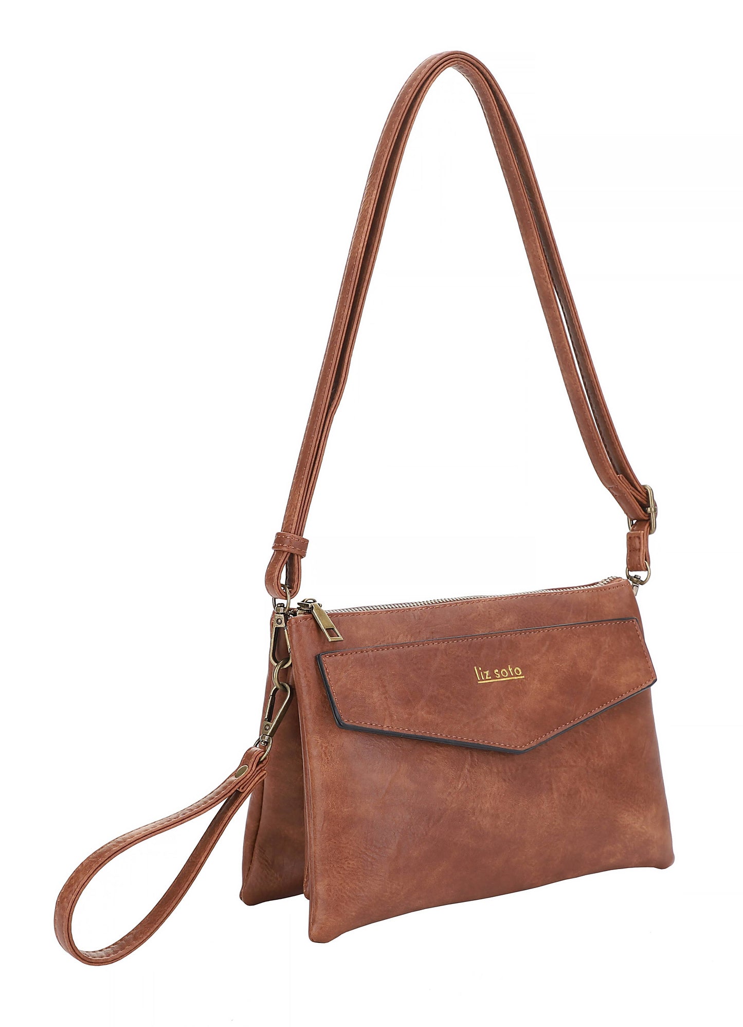 Lexi 3318 cross body with wristlet: Denim