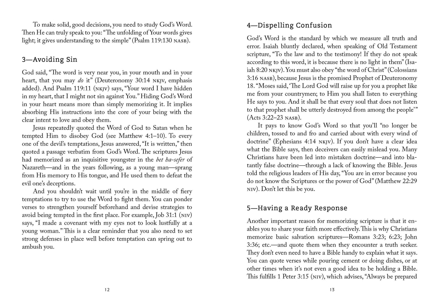 Men's Scripture Memory Guide