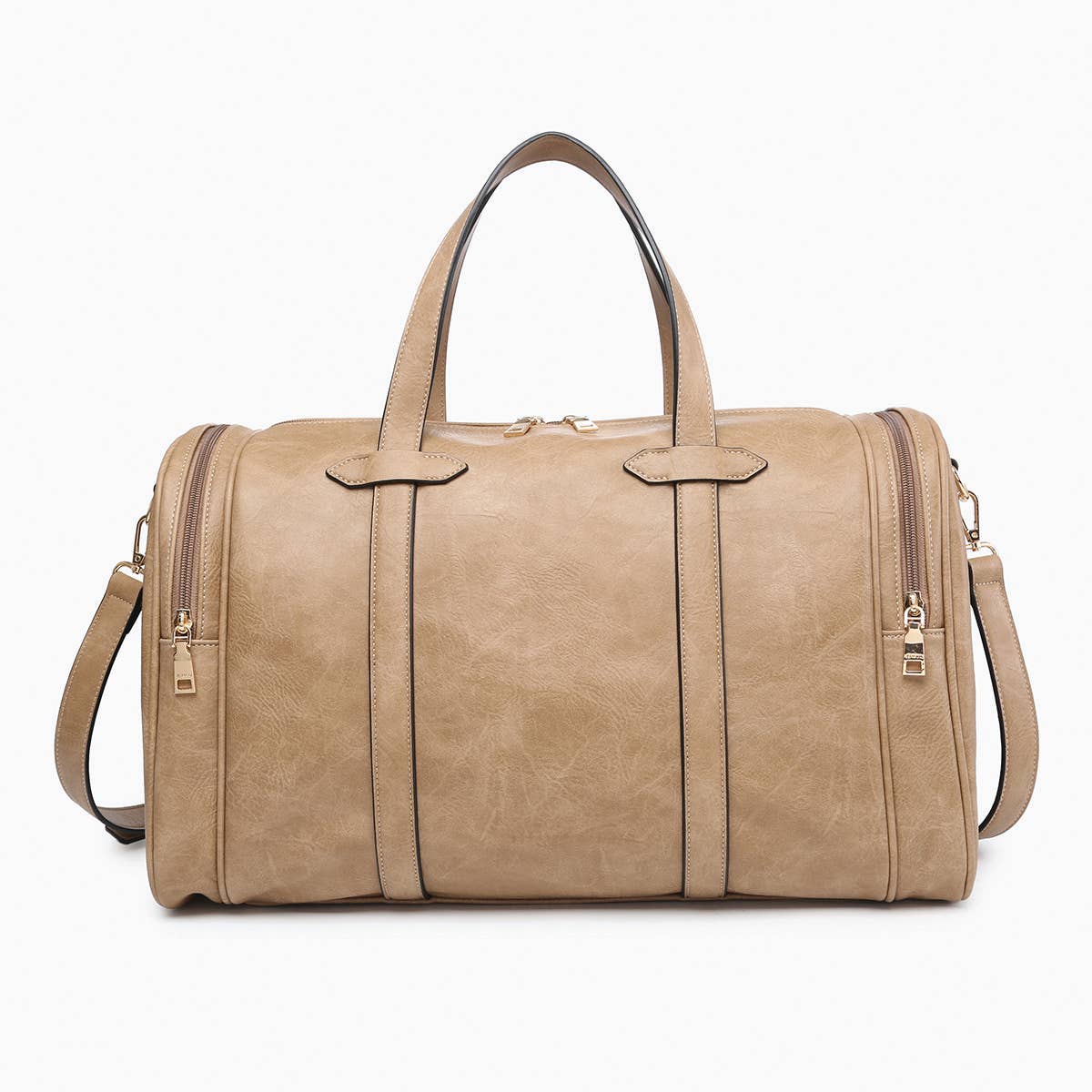 M2281 Ruth Duffle/Weekender w/ Trolley Sleeve: Taupe