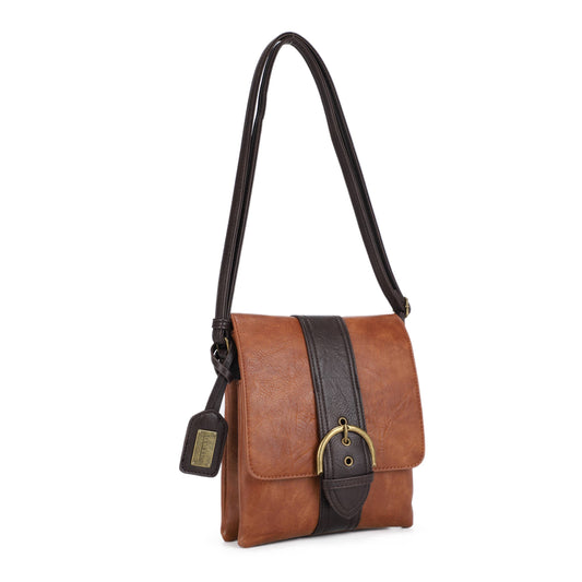 Julia 3325 Cross Body: Brown - Liz Soto