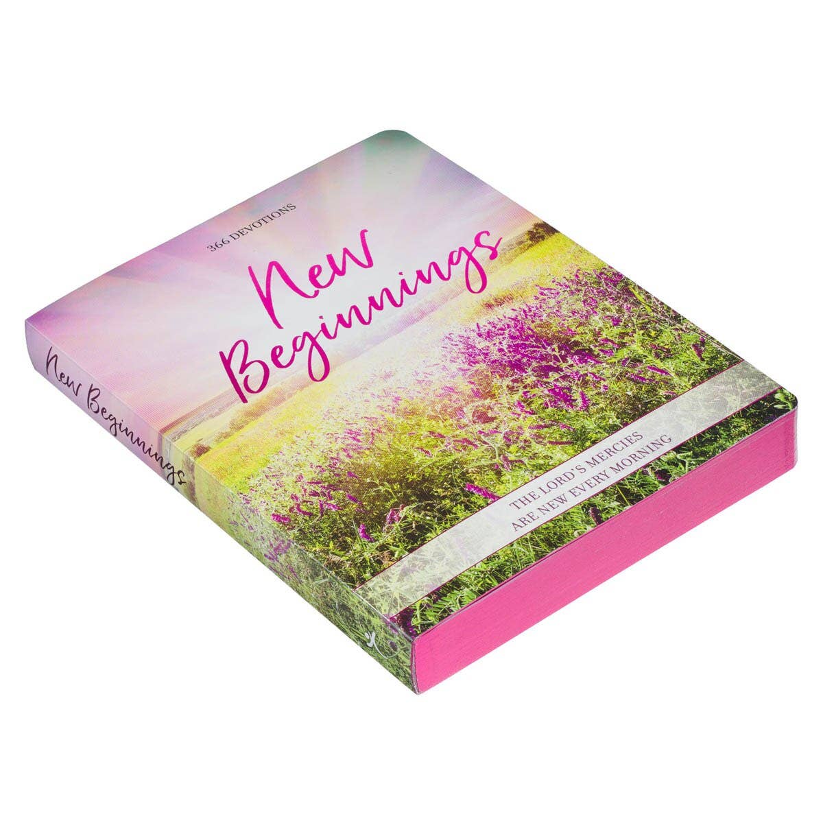 Devotional New Beginnings Pink Floral Softcover