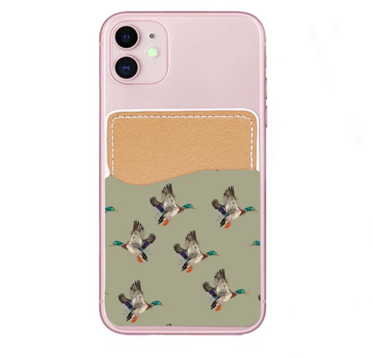 Green Mallard Duck Phone Pocket