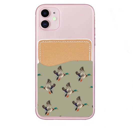 Green Mallard Duck Phone Pocket
