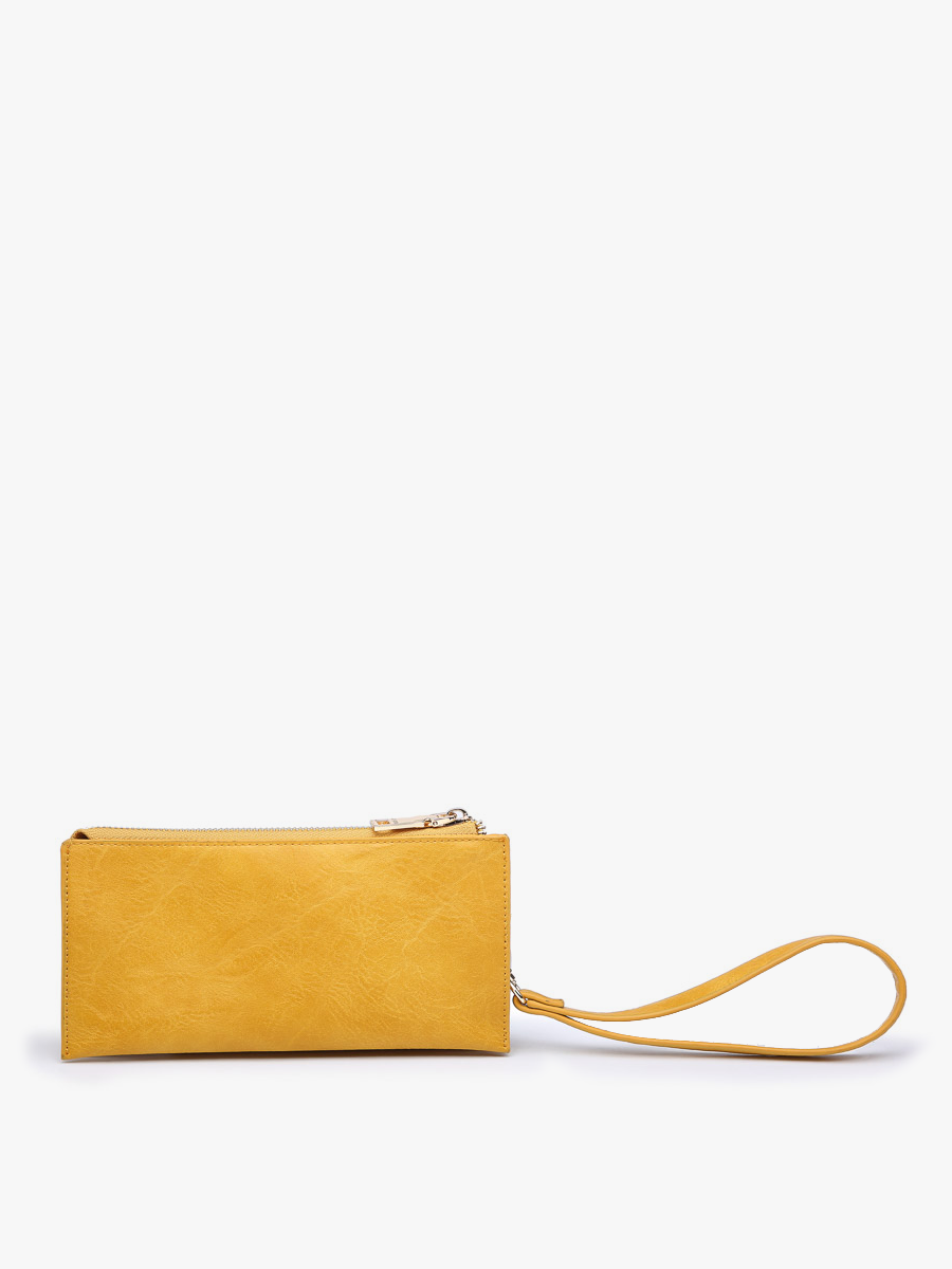 Kyla RFID Wallet w/ Snap Closure: Coffee