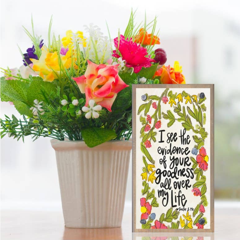 Evidence of Goodness Driftwood Happy Block