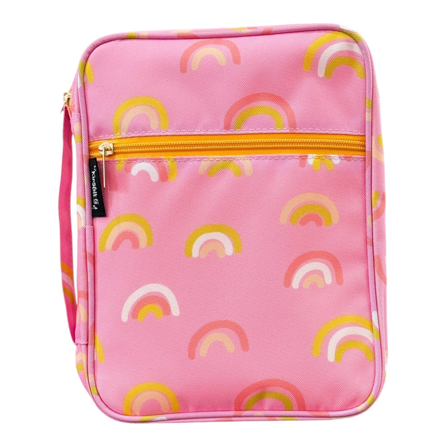 Pink Happy Rainbow Bible Cover
