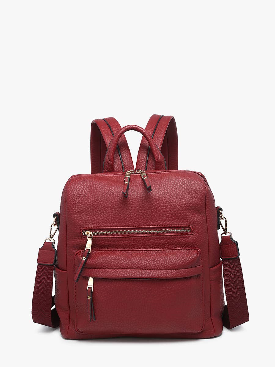 Amelia Convertible Backpack w/ Guitar Strap: Hunter Green  Jen & Co.