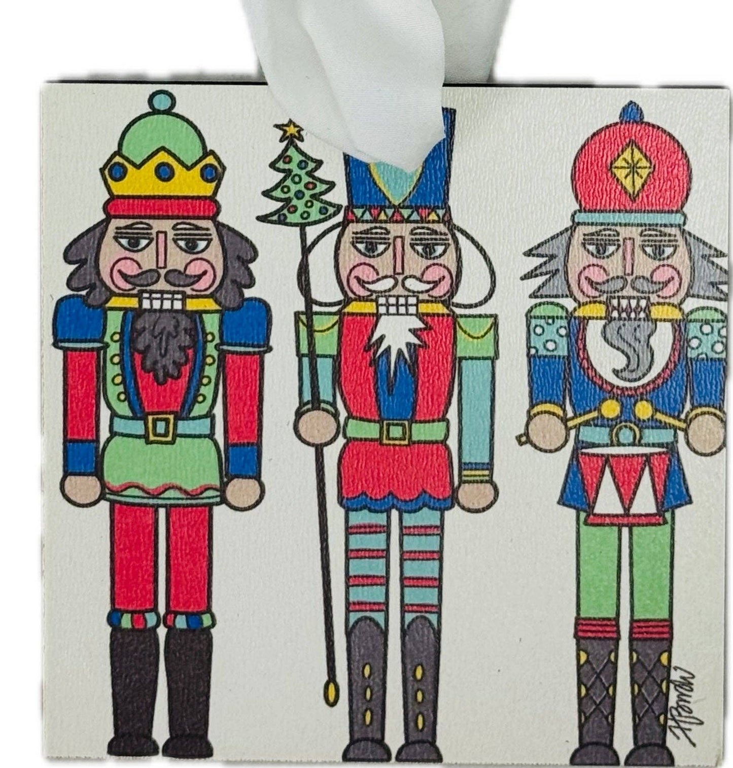 HALEY B'S NUTCRACKERS TRADITIONAL ORNAMENT: 4"x4"