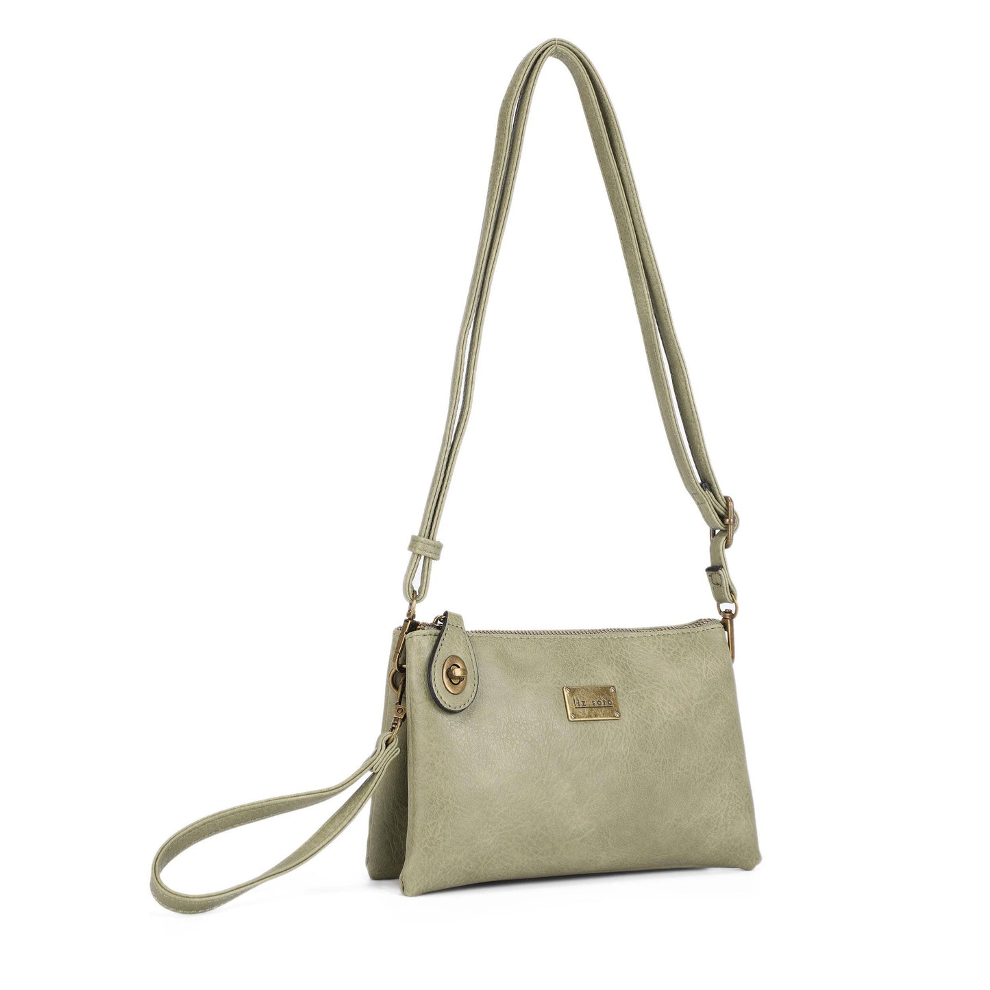 Ella 3311 cross-body and wristlet: Denim / Cross body - Liz Soto