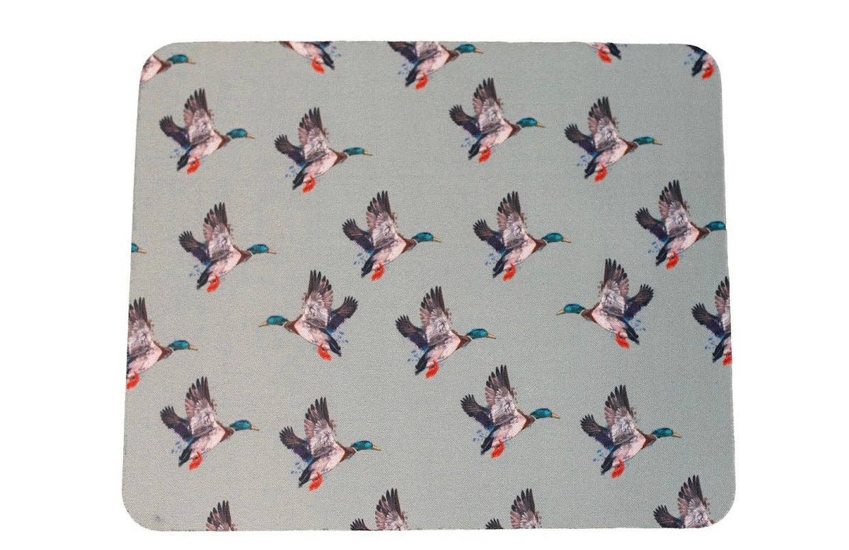 Green Mallard Duck Mouse Pad