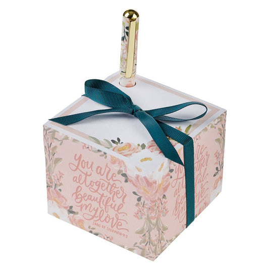 Note Block with Pen You Are Altogether Beautiful My Love