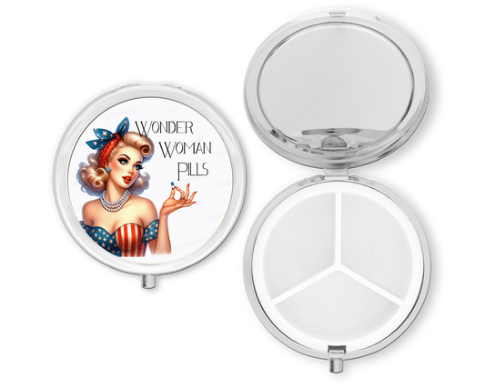 Purse Pill Box Organizer, Wonder woman pills