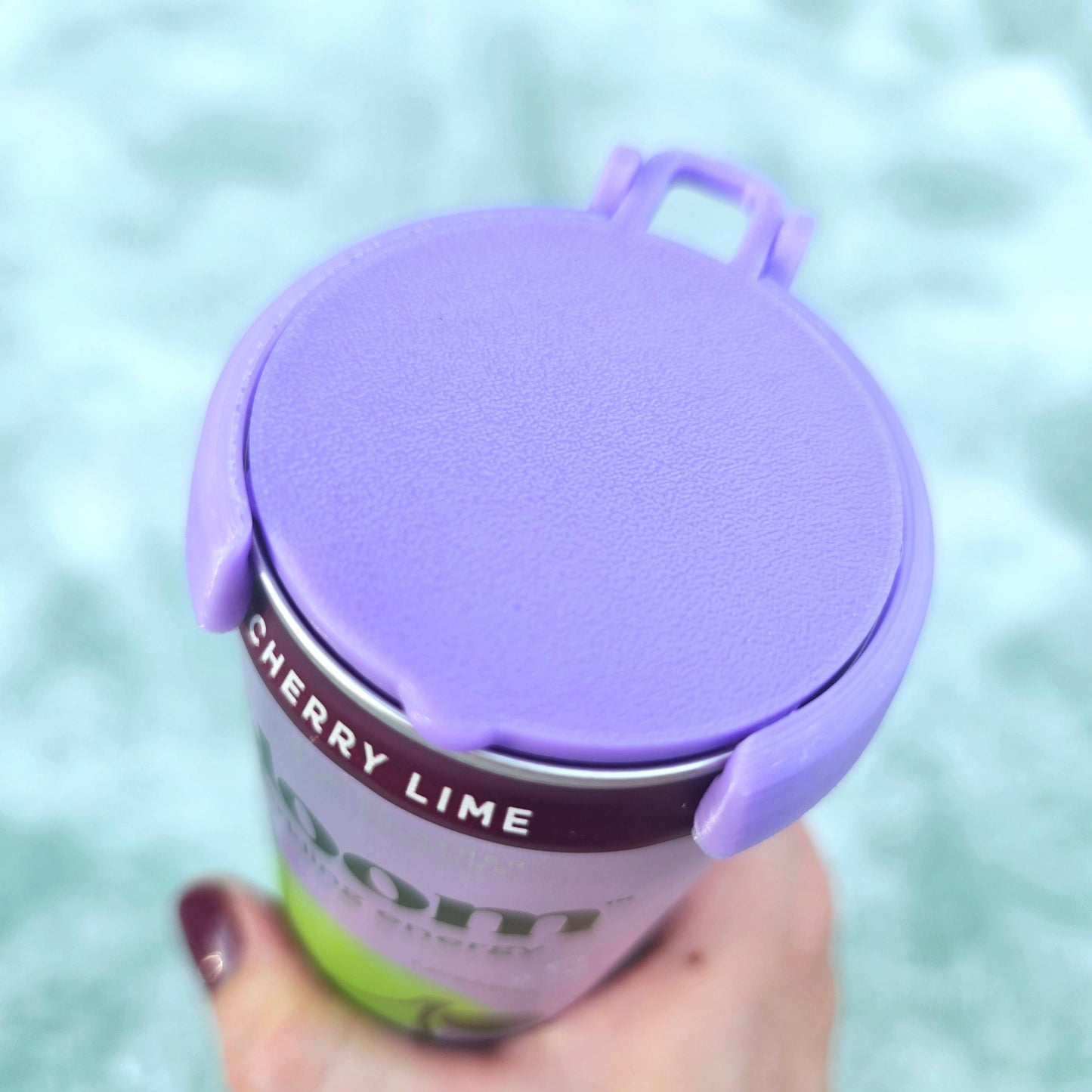 12 oz Can Lids, Can Topper, Cover: Purple