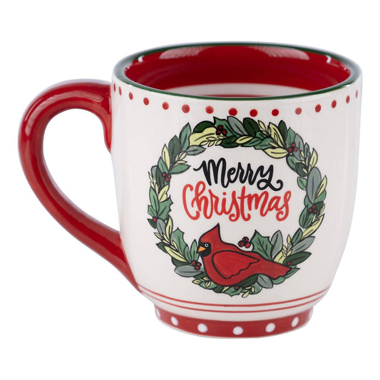 Wreath Red Bird Mug