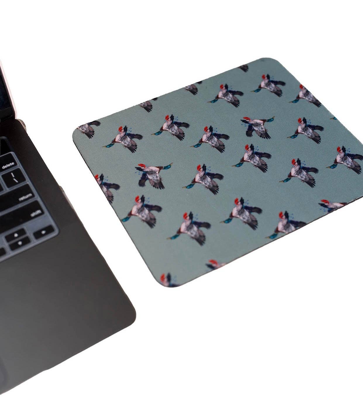 Green Mallard Duck Mouse Pad