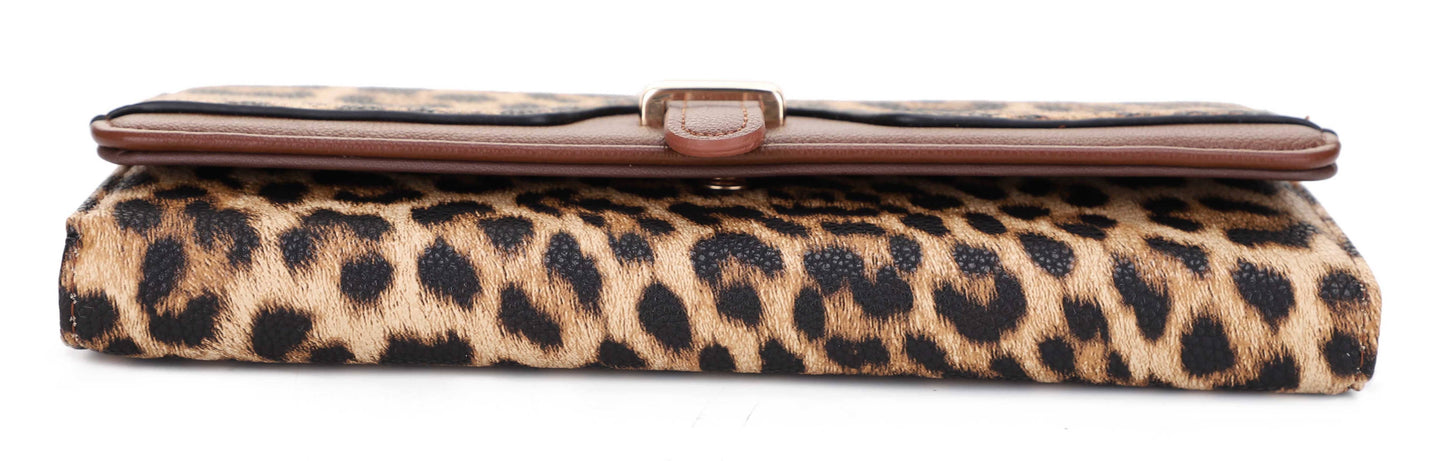 Grace Leopard Long Wallet
