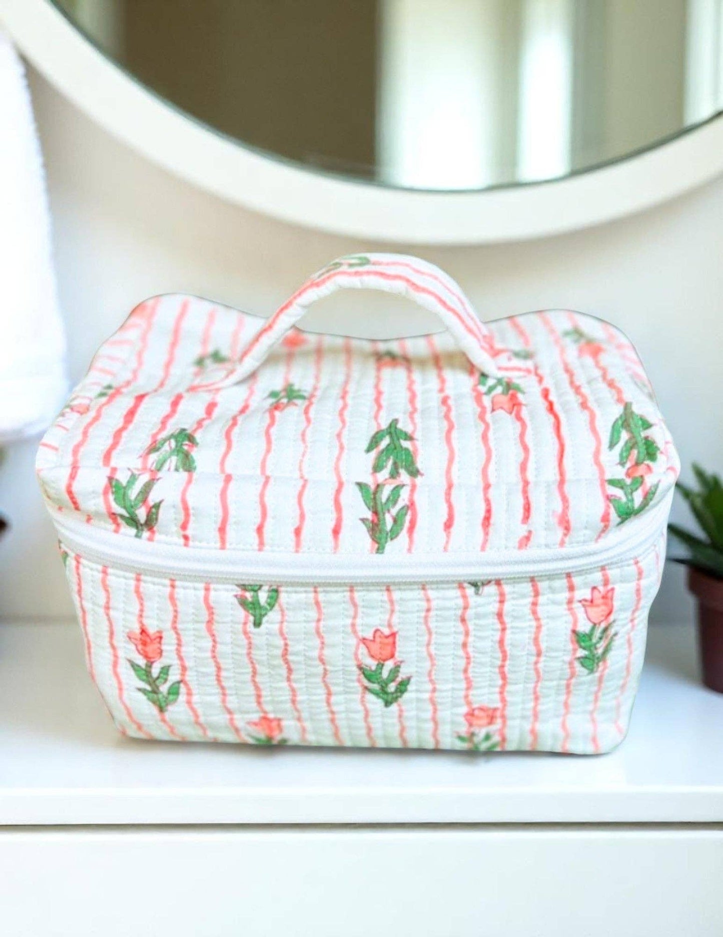 Savannah Floral Print Makeup Bag