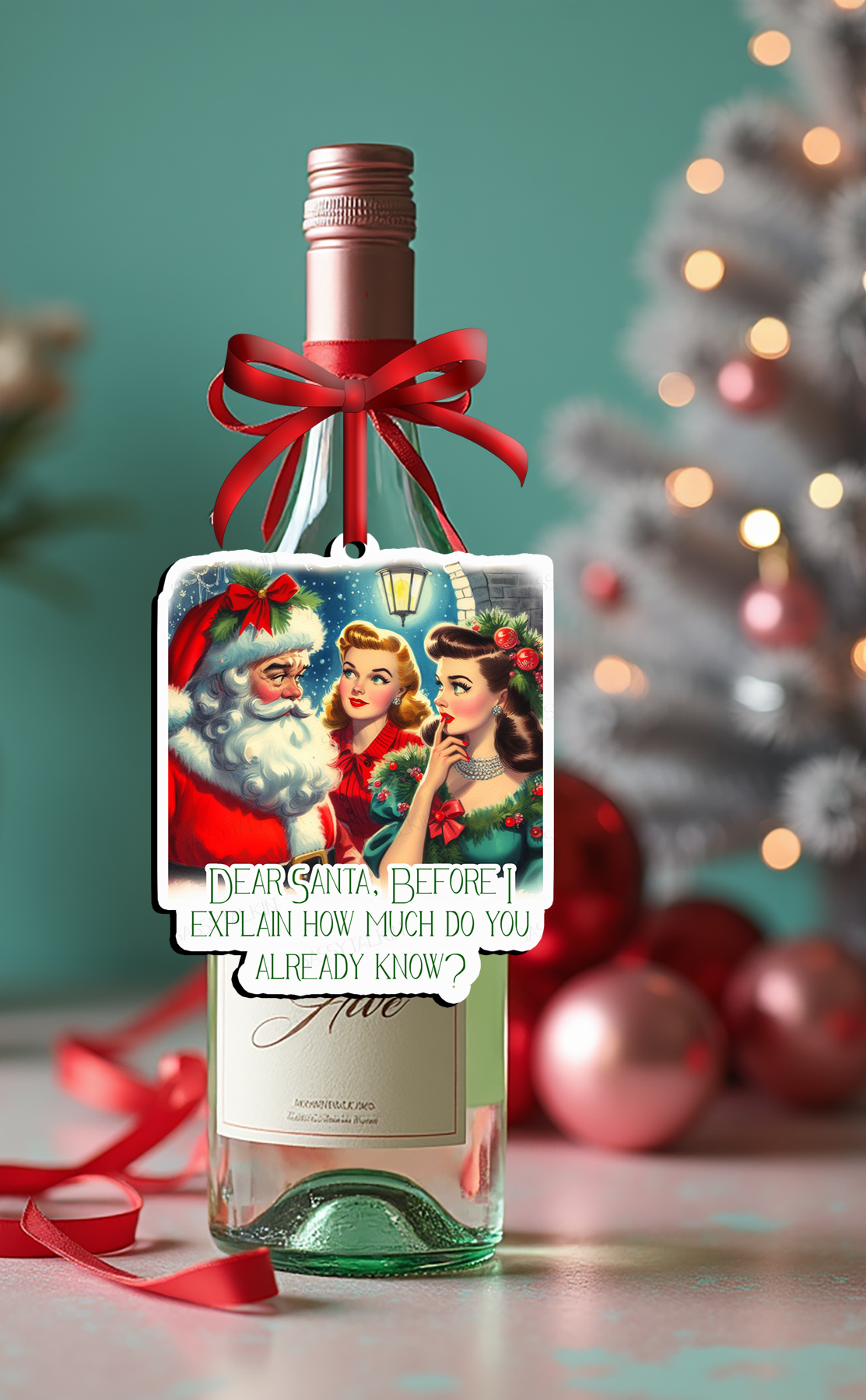 Sassy Girl, Christmas Ornament, Dear Santa, Before I explain