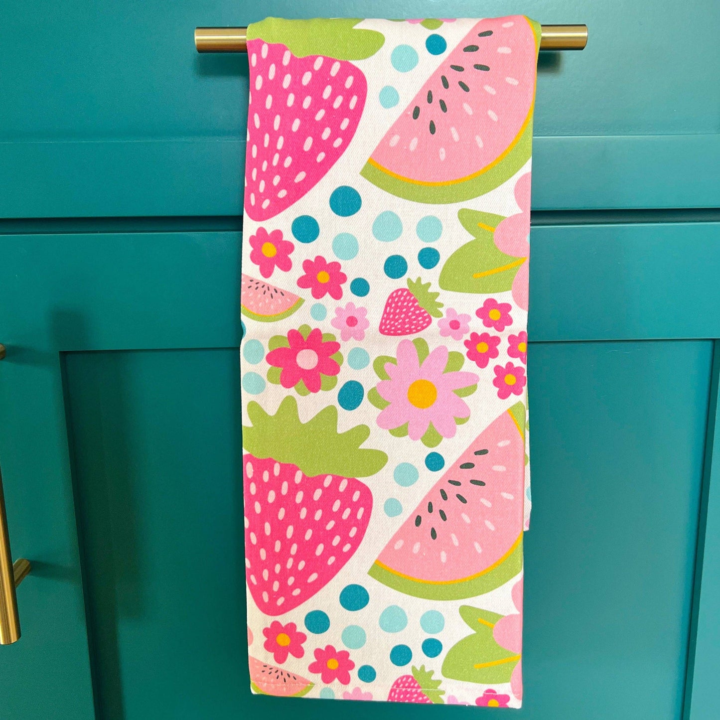 Cotton Tea Towel - Farmers Market *new and improved*