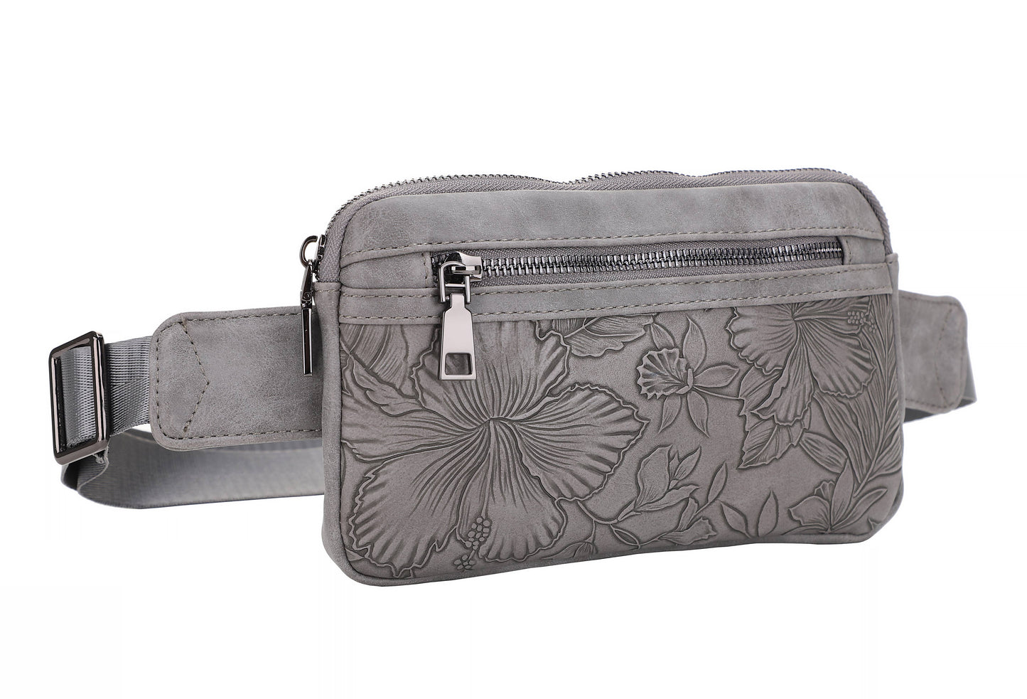 Mia 3319 Cross Body or Belt Bag: Grey - Liz Soto