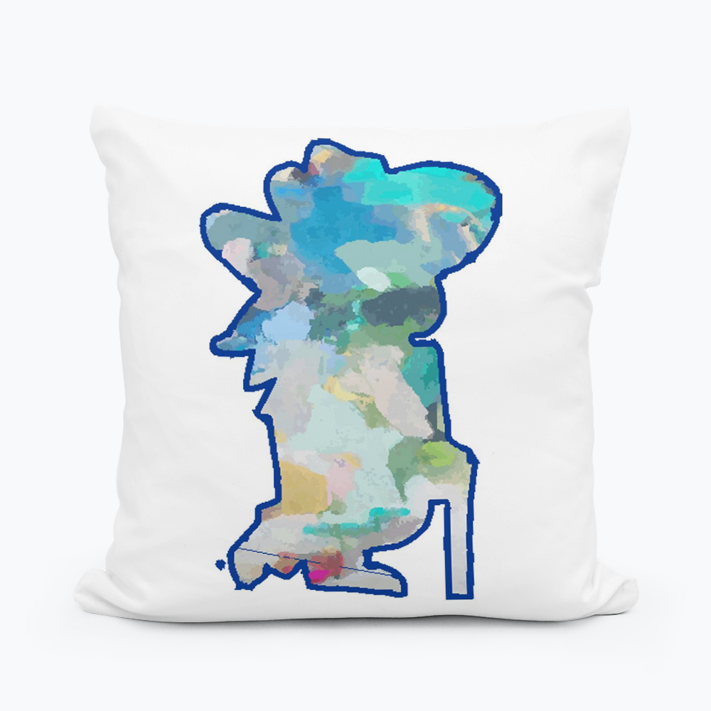 Abstract Rebel Square Pillow: 12"x12" LuckyBird Apparel & Home