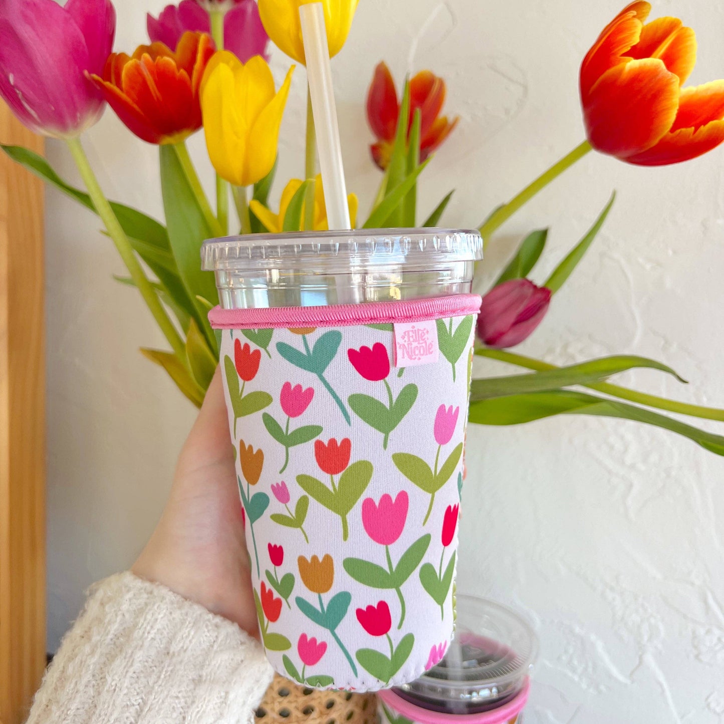 Coffee Cup Cover - Tulips: Small / 16oz