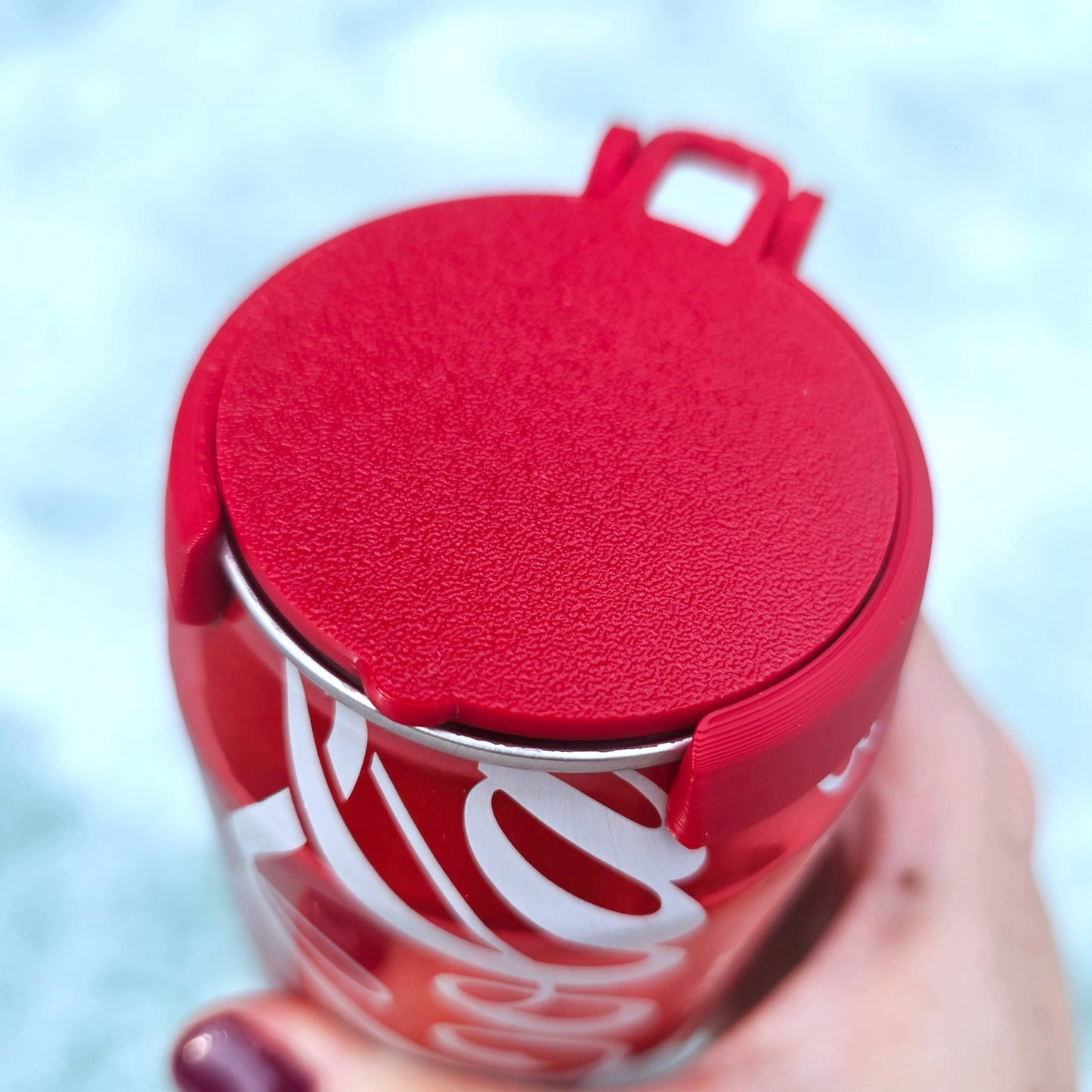 12 oz Can Lids, Can Topper, Cover: Purple