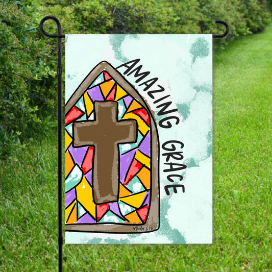 Amazing Grace Garden Flag - Baxter & Me