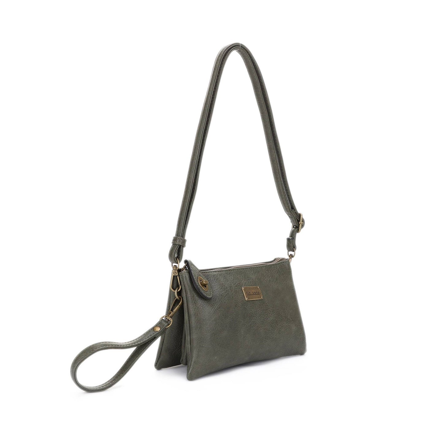 Liz Soto Ella 3311 cross-body and wristlet: Almond / Cross body
